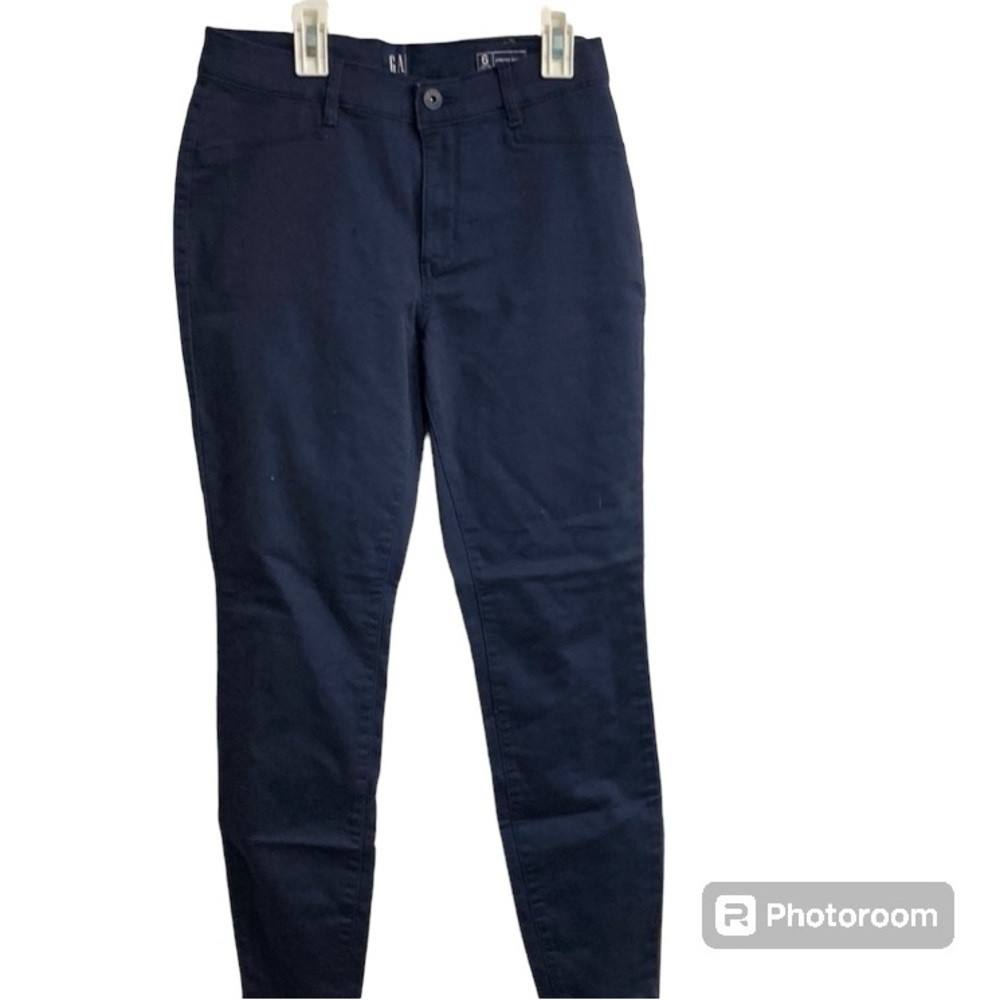 Stretch skinny gap pants in navy NWT